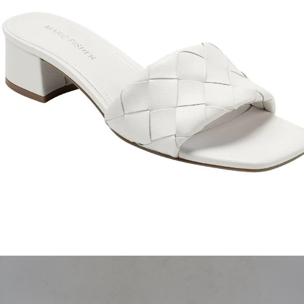 White Marc Fisher Sandals ✨